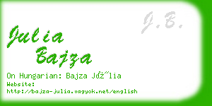 julia bajza business card